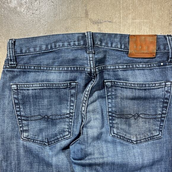 Lucky Brand 221 Original Straight Jeans Medium Wash Men’s 34xL Straight Leg - Picture 6 of 8